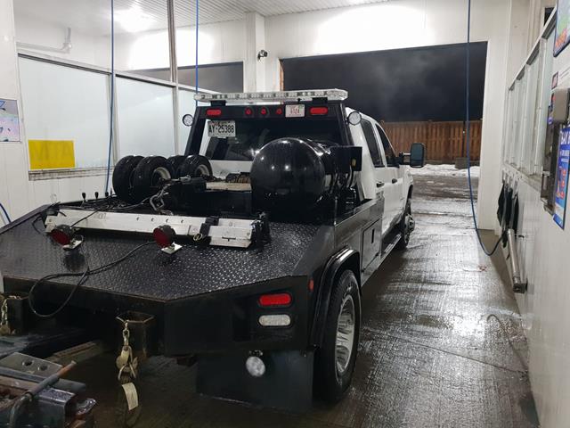Tow Master Truck Parked in Office Garage in etobicoke