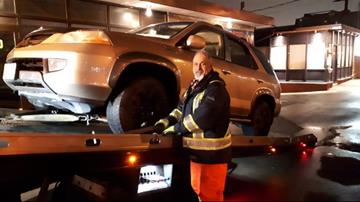 Towing service skilled professional at work in north york