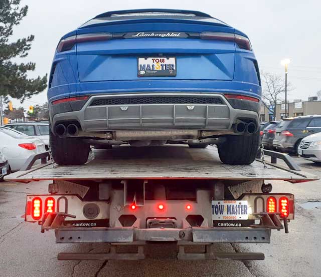 Luxury Vehicle Safe Towing by Tow Master from etobicoke