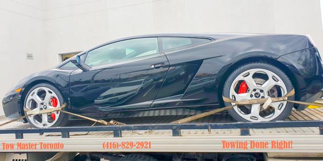 Sports Super Car Safe Towing by Tow Master in Scarborough
