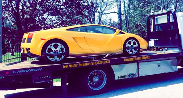 Sports Super Car Safe Towing by Tow Master in AJAX